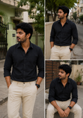 Black Shirt & Sandal Pant Combo