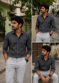 Dark Grey Shirt & Lite Grey Pant Combo