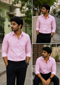 Rose Shirt & Black Pant Combo