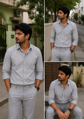 Lite Grey Shirt & Lite Grey Pant Combo